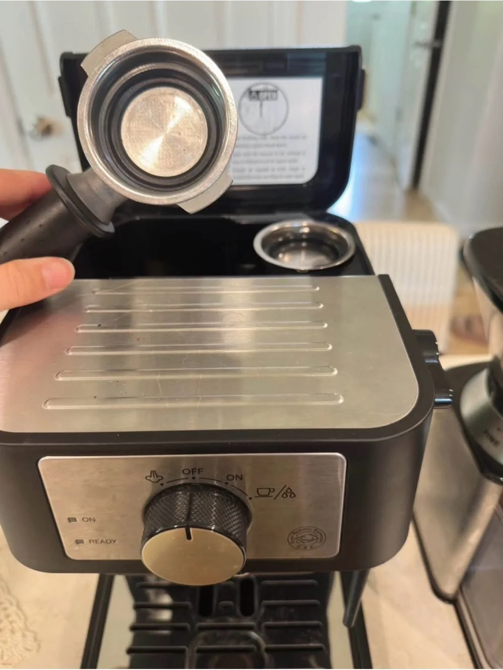 Delonghi espresso machine, cuisinart grinder & more